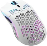 Glorious Gaming - Model O Wireless Gaming Mouse - RGB Mouse with Lights 69 g Superlight Mouse Honeycomb Mouse (Matte White Mouse)