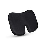 GoMechanic Memory Foam Coccyx Tailbone Pain Relief Pillow Seat Cushion for Orthopaedic Support to Relieve Sciatica, Back Pain Relief for Chair, Wheel Chair, Car etc.