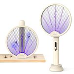 COSTAR Mosquito Bat with UV Light, Foldable Mosquito Racket Rechargeable, 2 in 1 Auto Mosquito Killer with Base Stand, Electric Fly Swatter, Lithium-ion Battery