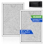 Microwave Filter Replacement 7.64" x 5.1" Fit for GE WB06X10309/ WB06X10359, 2 Pcs Microwave Vent Filter, Microwave Grease Filter - Freshens and Filters Kitchen Air in Over-The-Range Oven Vent Fan