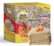 My Favorite Chicken Nesting Box Pads for Chickens - Accessories for Hens, Chicken Coops and Laying Eggs - Square Liners Fit in Your Coop - Natural Fiber Material Bedding Mats