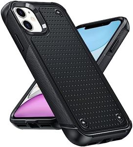 LeYi for iPhone-11-Case: Military-Grade Shockproof Dual Layer iPhone 11 Phone Case, Heavy Duty Phone Case for iPhone 11 Black (6.1 Inch)