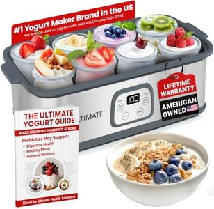 Ultimate Probiotic Yogurt Maker with TruTemp™ Adjustable Temperature & Time Control, Make Trillions of Live Probiotics for Gut Health, ULTIMATE LIFETIME WARRANTY, Wellness Gifts for Men & Women