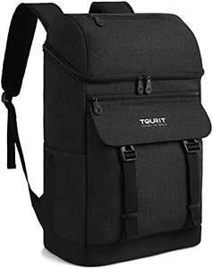 TOURIT Sac à Dos Isotherme 25L avec Décapsuleur Grande Contenance Sac Isotherme Homme Femme pour Pique-niques, Parcs, Excursions, Voyages de Famille Noir
