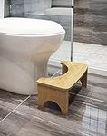 Bamboo Toilet Stool for Adults, 6.5