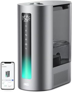 Dreo 6L humidificador dormitorio, inteligente para grandes espacios, vapor frío/caliente, para plantas y bebé, llenado superior, 60 horas, silencioso, temporizador, compatible con Google/Alexa, HM713S