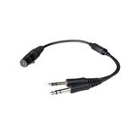 R SPIDER WIRELESS Airbus XLR Headset to General Aviation (GA) Dual Plugs Headset Adapter