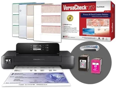 VersaCheck HP Officejet 200 MXE Portable Wireless MICR Check Printer X9 Platinum 5-User Check Printing Software Bundle