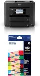 Epson Workforce WF-4835 Multifunction Printer, Black, Medium, C11CJ05503 and Epson 812 Std DURABrite Ultra Ink Value Pack