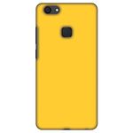 Amzer Slim Fit Handcrafted Designer Printed Hard Shell Case Back Cover Skin for Vivo V7 Plus - Bumblebee Yellow HD Color