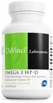DAVINCI Labs Omega 3 HP-D - Dietary Supplement to Support Immune System, Healthy Joints and Cardiovascular and Skin Health* - with Vitamin D3 and More - Gluten-Free - 60 Softgels