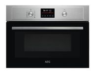 AEG 3000 Series Solo Microwave & Grill - Integrated Oven KMX525060M, 42L, Grill Function, Defrost, Electronic Display, Clean Enamel, Built-In 450x560x550mm, Stainless Steel Antifingerprint Coating