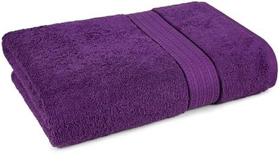 Trident Home Essential Towels for Bath, Large Size Bathroom Towels 450 GSM, 100% Cotton Bath Towel for Men/Women, Large Bath Towel (1-Piece 75cm x 150 cm), Royal Purple