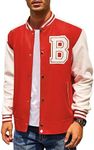 Coofandy Men's Varsity Jackets Ligh