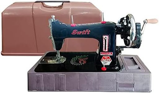 Swift Super Deluxe Vintage-Style Manual Sewing Machine, With Carrying Case