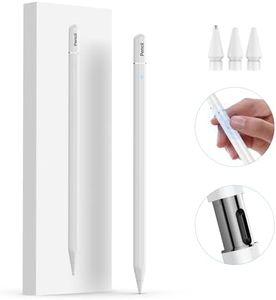 Stylus for iPad 10, 8 Mins Charge & 12 Hrs Use, Palm Rejection for Compatible iPad, Pro, Air, Mini
