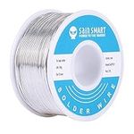 SainSmart 0.6mm Solder Wire 63/37 Tin/Lead Sn63Pb37 with Flux Rosin Core for Electrical Soldering (100g /0.22lbs)