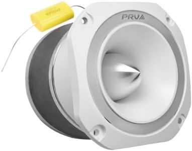 PRV AUDIO TW700Ti White 4 Inch Titanium Bullet Tweeter TW700Ti White 240 Watts, 8 Ohm Super Tweeter, Built-in Capacitor Pro Audio High Frequency Driver (Single)