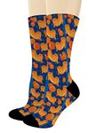 Foodie Gifts Mac N Cheese Socks Food Socks for Cheese Lovers Funny Sock Gifts Novelty Crew Socks, Multi, One Size