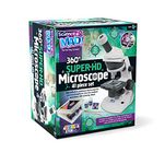 Science MAD! SM54-360 Super HD Microscope For Young Scientists - High Definition 200X Magnification Premium Microscope - Includes Mount for Smartphone Capture, 41 Piece Set, 6+ Years