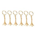 Amosfun Keychains for Women 12pcs Retro Keyring Eiffel Tower Key Chain Mini Keychain Pendant Decorations (Golden)