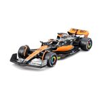 Bburago B18-38187P Formula 1 F1 MCLAREN MCL60 PIASTRI (2023) -1:43 Scale-Die-Cast Rreplica Collectible Race Car Vehicle, Black