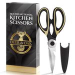 Deer & Oak Premium Kitchen Scissors Heavy Duty - Meat Scissors - Pizza Scissors - Heavy Duty Scissors for Kitchen Use - Kitchen Scissors UK Dishwasher Safe - Kitchen Scissor - Multifunctional use