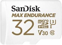 SanDisk 32GB MAX Endurance microSDHC™ Card with Adapter for 4K Video on Dashcams and Video Surveillance Cameras