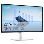 Dell 27 Plus Monitor - S2725DSM, QHD (2560x1440), 144Hz, IPS, 1ms MPRT, AMD FreeSync, 99% sRGB, Height Adjust, Built-in Speakers, DisplayPort, HDMI, 3 Year Warranty, White