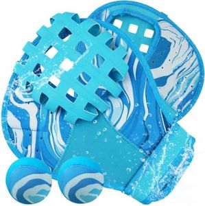 Diaomao Water Baseball Glove and Ball Set for Swimming Pool Beach Lake Catch Games - 2 Water Baseball Gloves & 2 Bouncing Balls,Summer Birthday Gift for Teens Adults