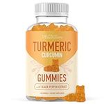 Turmeric Gummies | For Joint Support* | with Black Pepper | Turmeric Curcumin Supplement Gummies | Ginger Flavored, Non-GMO, Vegan, Gluten-Free Joint Supplement | for women and men (60 Count)