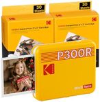 Kodak Mini 3 Retro Instant Photo Printer with Cartridge Bundle, Yellow