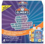 Elmer’s Colour Changing Slime Kit | Slime Supplies Include Colour Changing Glue & Magical Liquid Slime Activator | Activates with UV Light | Washable & Kid Friendly | 4 Count