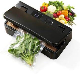 Rechargeable Mini Bag Sealer with Cutter and Magnet for Chip Bags, Black