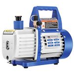 VIVOHOME 110V 1/4 HP 3.5 CFM Single Stage Rotary Vane Air Vacuum Pump with Oil Bottle