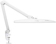 Neatfi Elite HD XL Task Lamp with Clamp, 58CM Wide Lamp, 1600 Lumens, Dimmable, 6500-7000K Color Temperature, Super Bright Desk Lamp, Nonpolar Dimming, Multiple Brightness Levels, 84PCS SMD (White)