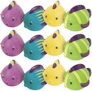 Fun Express Fish Squirt Toys - VBS Vacation Bible School Supplies/Decor - (Set of 12) Great Party Favors and Pool Toys