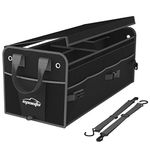 EPAuto Premium Car Trunk Multi Compartment Organizer with Removal Lid, Black