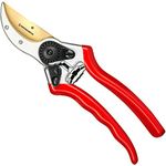 Haus & Garten Pruning Shears - Titanium Bypass Hand Pruner, Trimmer & Garden Tool for Professional & Home Use - Strong, Durable Razor Sharp Blade Make Effortless & Precise Cuts - Ergonomic, Comfortable Handle Grip Ideal for Men & Women - Quality Made Garden Equipment Guaranteed!