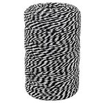 Black and White Bakers Twine, 656 Feet Cotton String, DIY Crafts, Baby Shower, Projects Wrapping