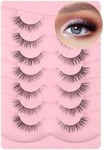 Lash natural wispy eyelashes, Frihappy false eyelashes, Wispy Strips, Faux Mink Lashes, black band lashes, pestañas postizas naturales, 7 pairs, Frihappy 2024 lashes #Vega