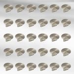 LAPO Deluxe Cabinet Knobs, Drawer Pulls, Knobs For Dresser Drawers, Drawer Knobs Handle, Kitchen Knobs (Matt Finish) Pack Of 30 Pcs, Silver