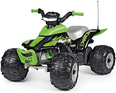 Peg Perego Corral T-Rex 330W - Quad Elettrico Cavalcabile per Bambini dai 3 Anni con Luci LED, Suoni, 2 Marce e Retromarcia, Batteria Ricaricabile 12V