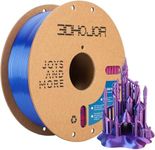 3DHoJor Silk PLA Filament 1.75mm Blue Purple Red Triple Color PLA 3D Printer Filament 3 in 1 Coextrusion 1KG Spool(2.2lbs) 3D Printing Filament Dimensional Accuracy +/- 0.03mm