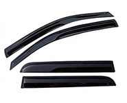 Non-Breakable Car Window Door Visor Chrome Line Design - Rain Guard, Wind Deflector Compatible for (Fortuner)