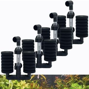 Aquapapa 4X Dual Bio Sponge Filter for Betta Fry Aquarium Fish Tank Up to 30 Gallon (Ship from CA USA) (Dual Sponge Filters 4-Pack)