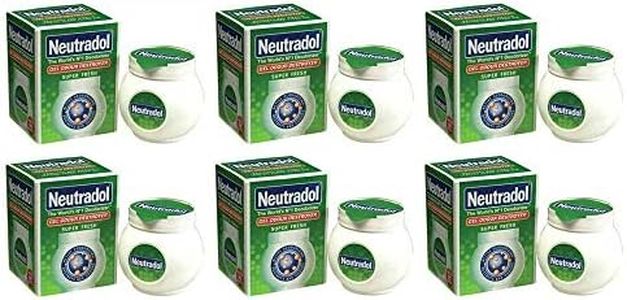Neutradol Super Fresh Air Freshener Odour Remover Destroyer Gel Power Orb 140g (6 Pack)