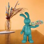 nantan Handicrafts Rabbit Storage Tray Statue Ornament Sculpture for Living Room Entryway Decor |Diwali Gifts for Family and Friends Modern Decorativeation|Figurines for Home Decor