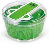 Zyliss E940013 Swift Dry Salad Spinner, Large, Plastic, Green, Unique AquaVent™/One-Handed Fast Pump Action/Quick Brake/Non-Slip Base/Easy Cleaning