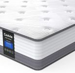 Coolvie Queen Mattresses, 10 Inch Queen Size Hybrid Mattress, Bed in A Box, Individual Pocket Springs with Memory Foam Layer Provide Pain Relief Motion Isolation & Cool Sleep, 2023 New